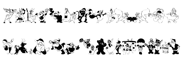 XmasBatzz Font LOWERCASE