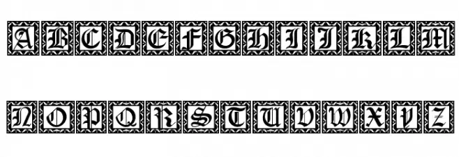 XmasCaps Font UPPERCASE
