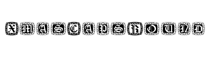XmasCapsRound Font