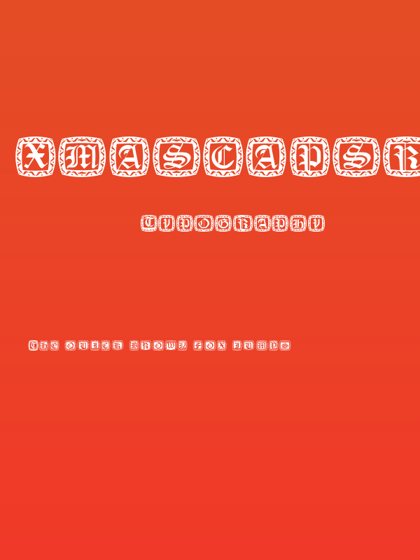 XmasCapsRound Poster