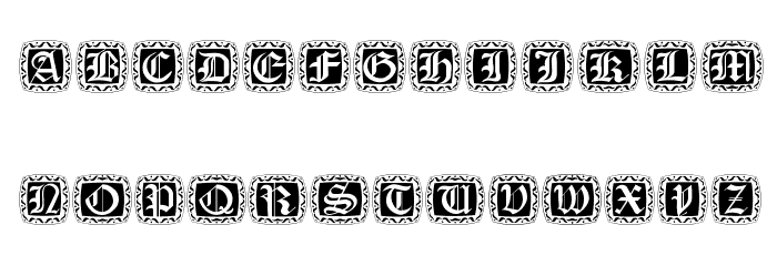 XmasCapsRound Font LOWERCASE