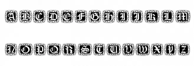 XmasCapsRound 字体 小写