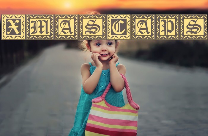 XmasCaps Font examples