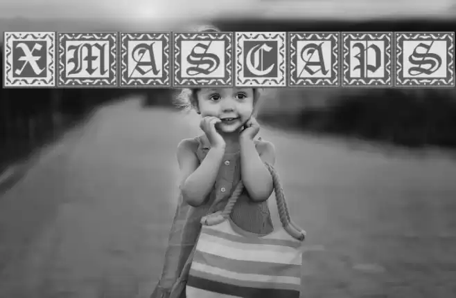 XmasCaps Font examples