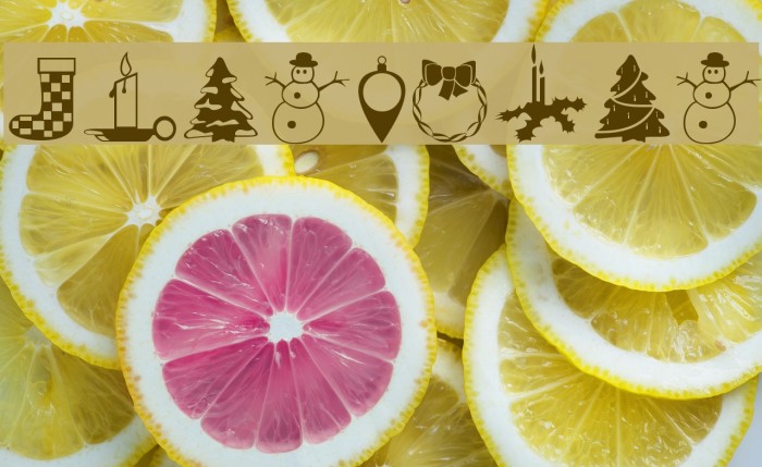 XmasDings Font examples