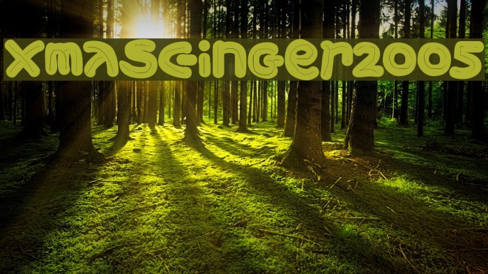 XmasGinger2005 Font examples
