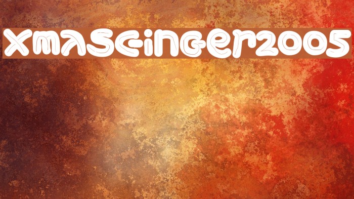XmasGinger2005 Font examples