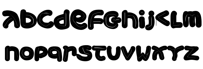 XmasGinger2005 Font LOWERCASE