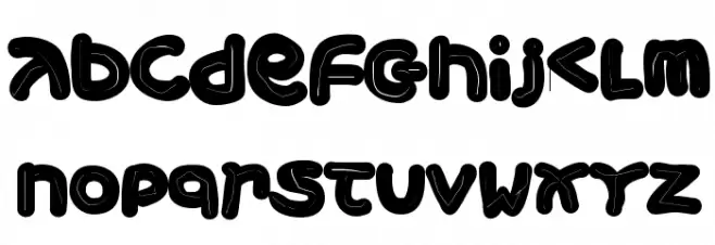 XmasGinger2005 Font LOWERCASE