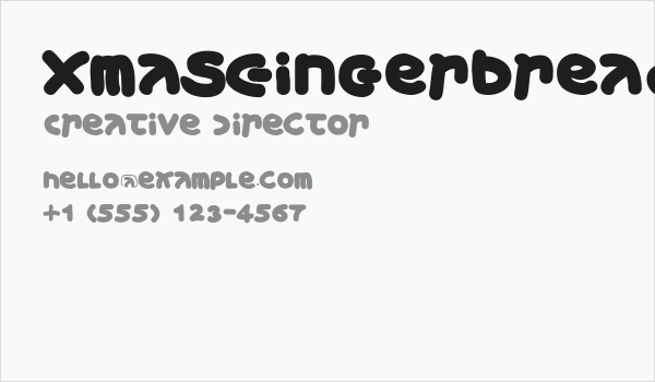 XmasGingerbread Business Card