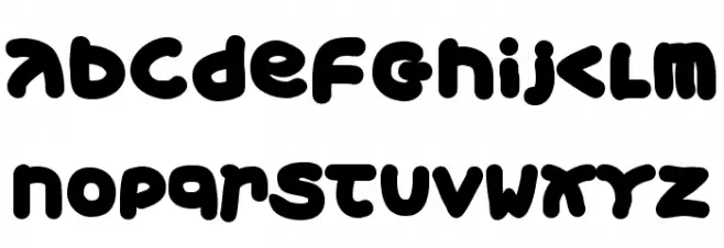 XmasGingerbread Schriftart Kleinbuchstaben