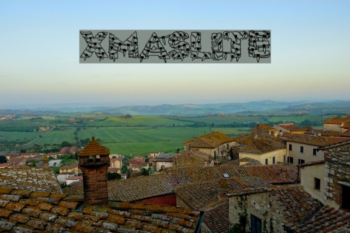 XmasLite Font examples