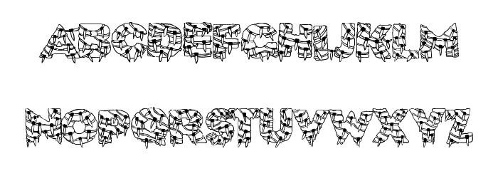 XmasLite Font LOWERCASE