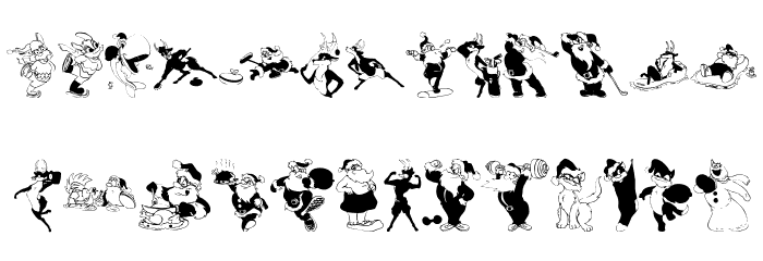 XmasOne Font LOWERCASE