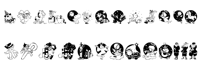 XmasPromotionsSymbols Polices MINUSCULES