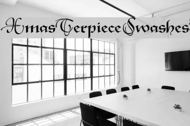 XmasTerpieceSwashes Font examples