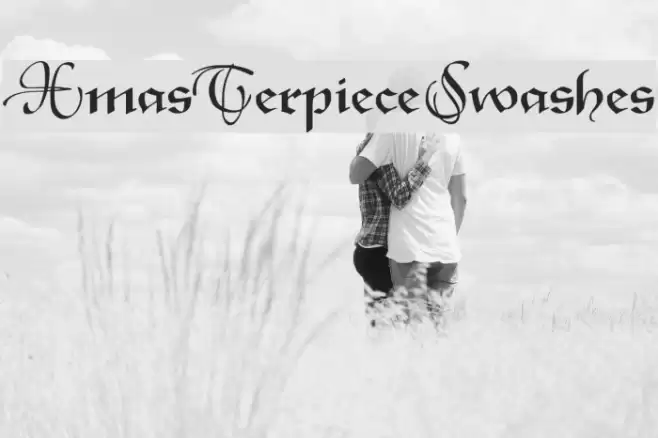 XmasTerpieceSwashes Font examples