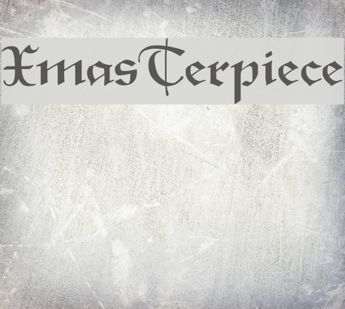 XmasTerpiece Font examples