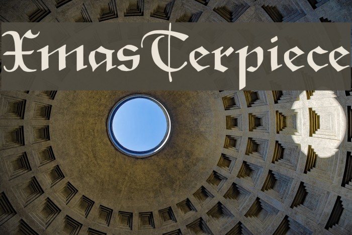 XmasTerpiece Font examples