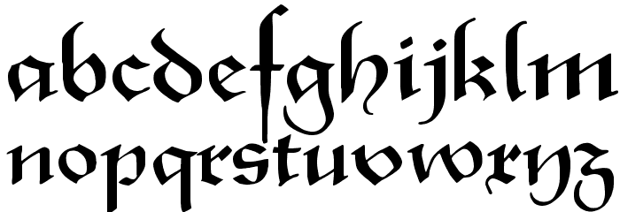 XmasTerpiece Font LOWERCASE