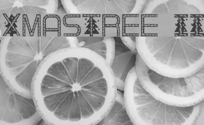XmasTree II Font examples