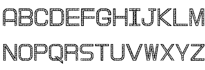 XmasTree II Font LOWERCASE