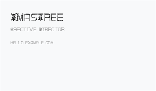 XmasTree Business Card