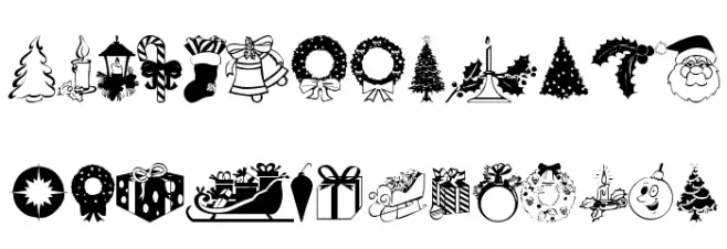 XmasTyme 1 Fonte MAIÚSCULAS