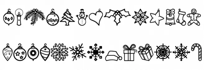 Xmasbats St خط أحرف كبيرة