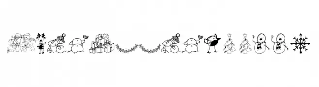 xmas cartoon  Descarca Fonturi Gratis