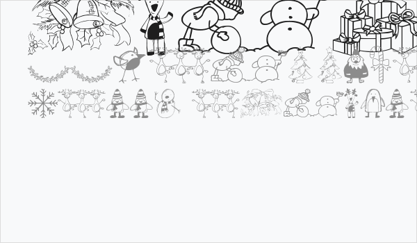 xmas cartoon Business Card