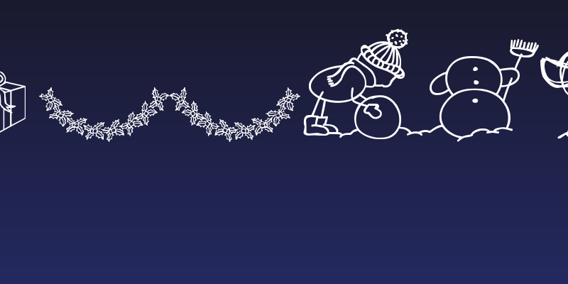xmas cartoon Social Header