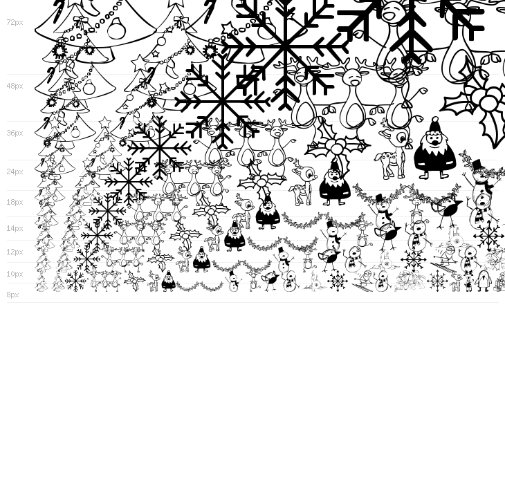 xmas cartoon Waterfall