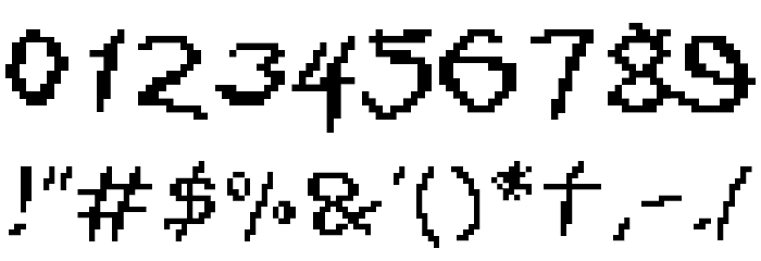XOX Font OTHER CHARS