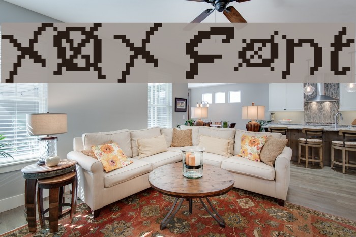 XOX Font examples