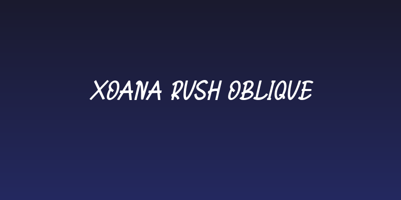 Xoana Rush Oblique Social Header
