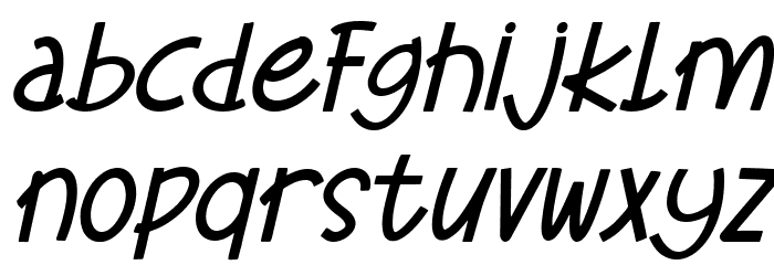 Xoana Rush Oblique フォント 小文字