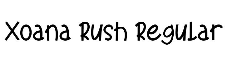 Xoana Rush Regular  Frei Schriftart Herunterladen