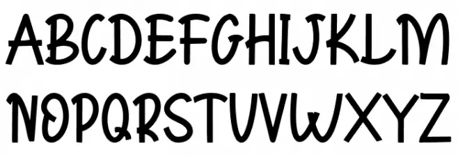 Xoana Rush Regular Font Litere mari