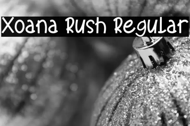 Xoana Rush Regular Font examples