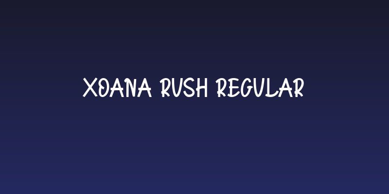 Xoana Rush Regular Social Header