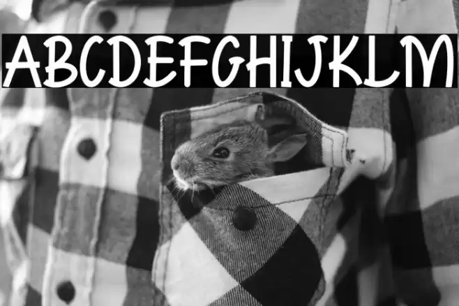 XoanaRush-Regular Caratteri examples