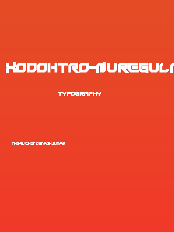 Xodohtro-Nu Regular Poster