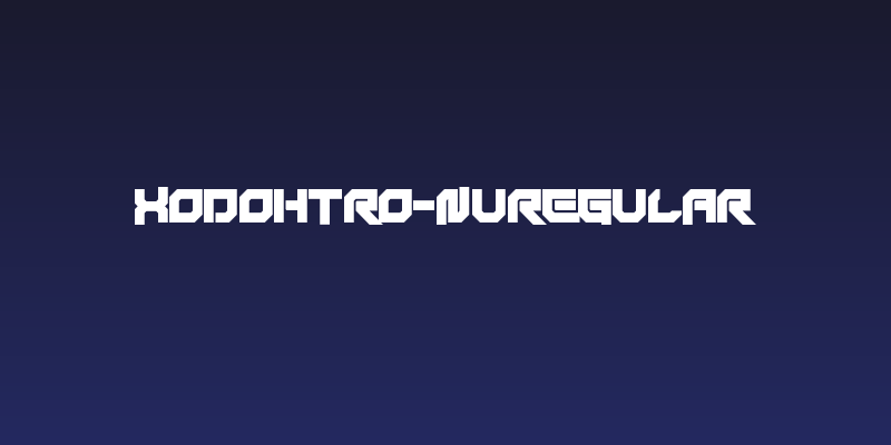 Xodohtro-Nu Regular Social Header