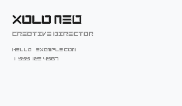 Xolo Neo Business Card