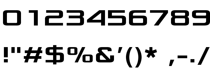 Xolonium Bold Font OTHER CHARS