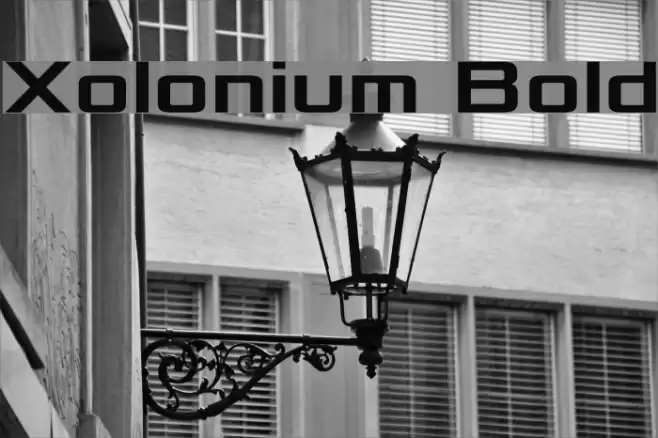 Xolonium Bold Font examples