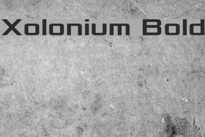 Xolonium Bold Font examples