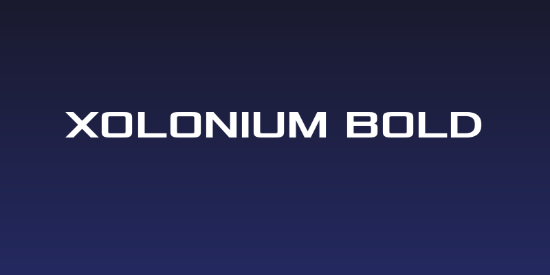 Xolonium Bold Social Header