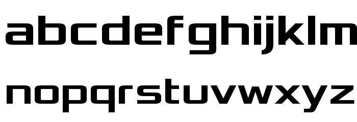 Xolonium Bold Font LOWERCASE